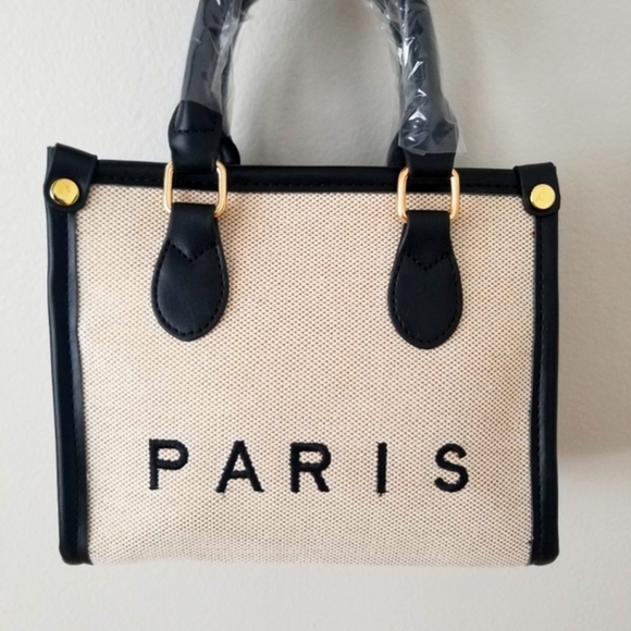 Cute Small Paris Square Handbag/Crossbody Purse - Picture 3 of 8